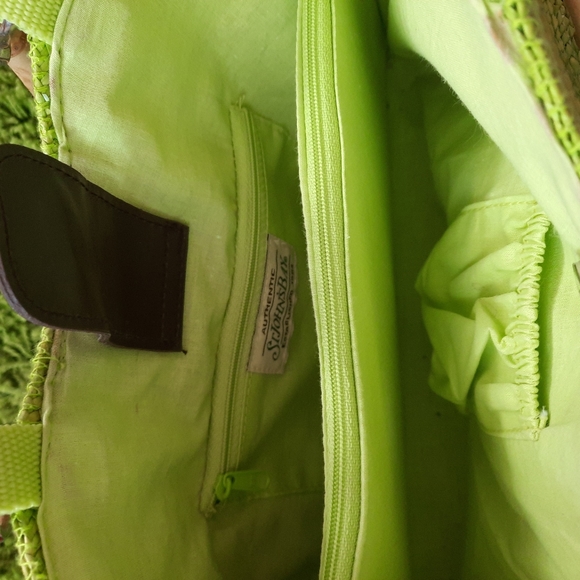 St. Johns Bay Green Wicker Purse - Picture 2 of 2